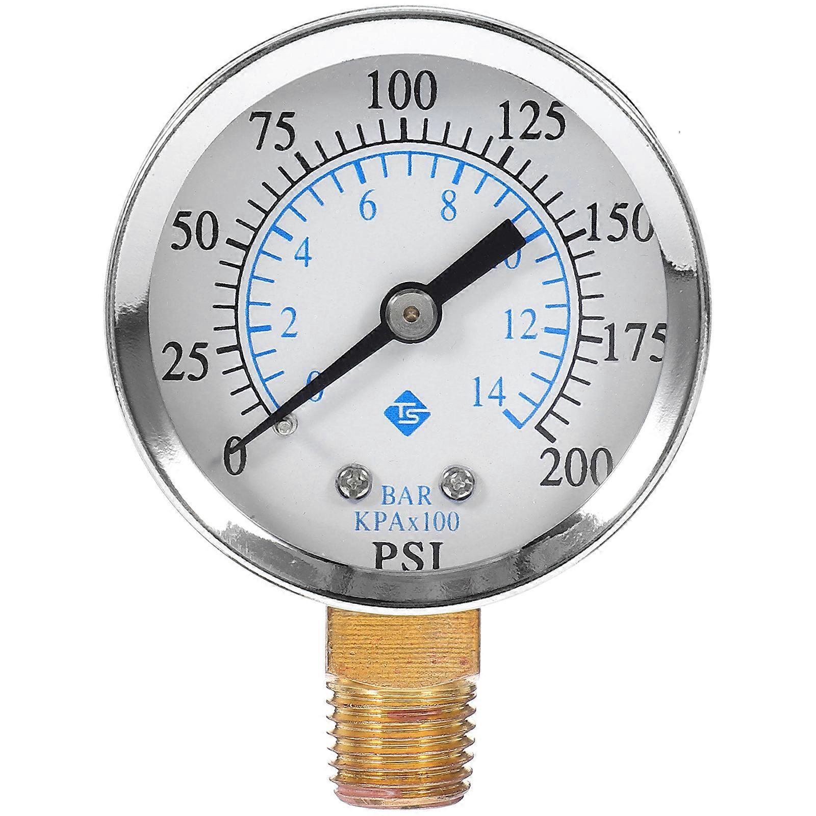 0-200 Psi 0-14 Bar Kompressor-druckluftmanometer Npt-manometer