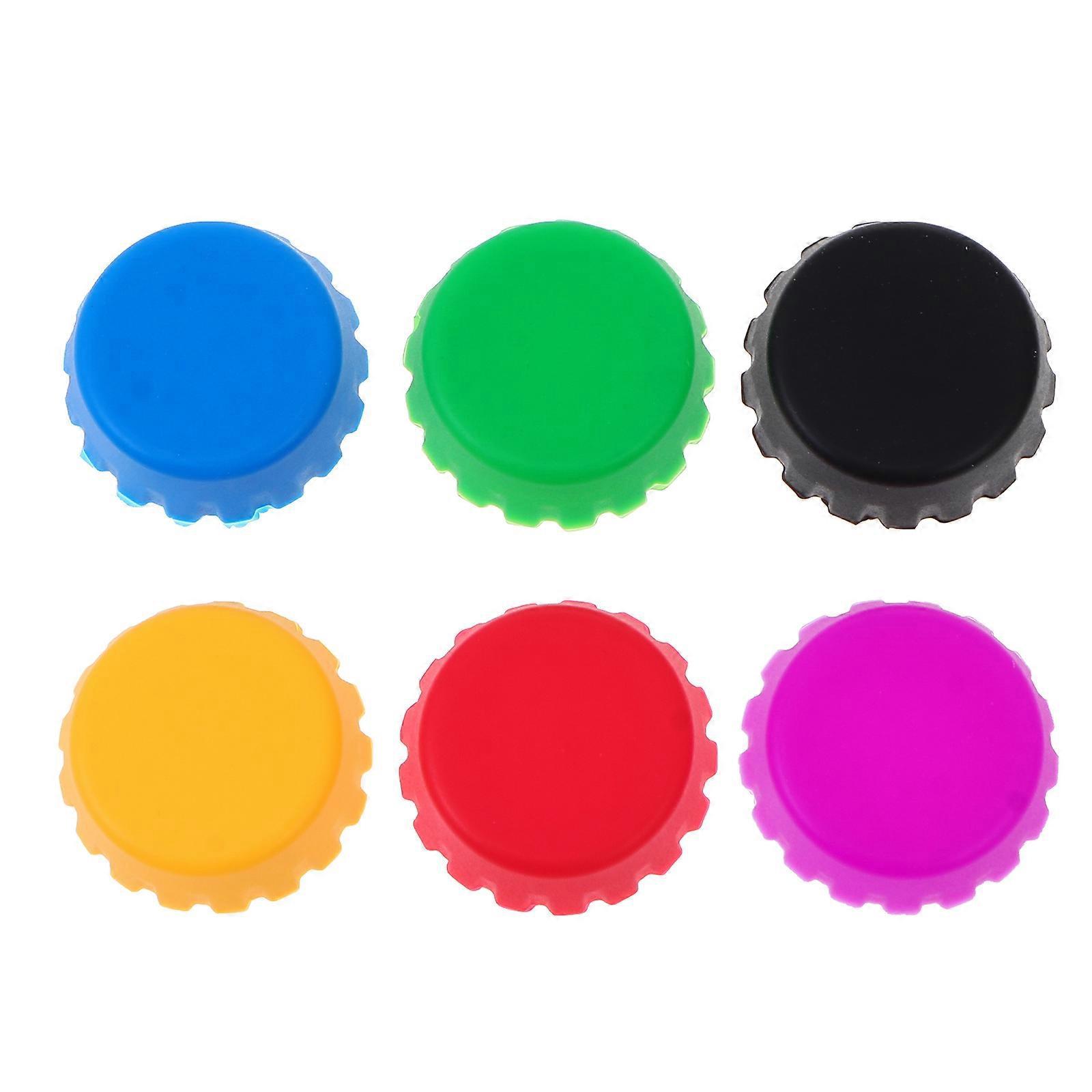6er-pack Kreative Hausbar-verschlüsse Für Weinflaschen, Bierflaschen Und Silikonkappen-3x3x1cm