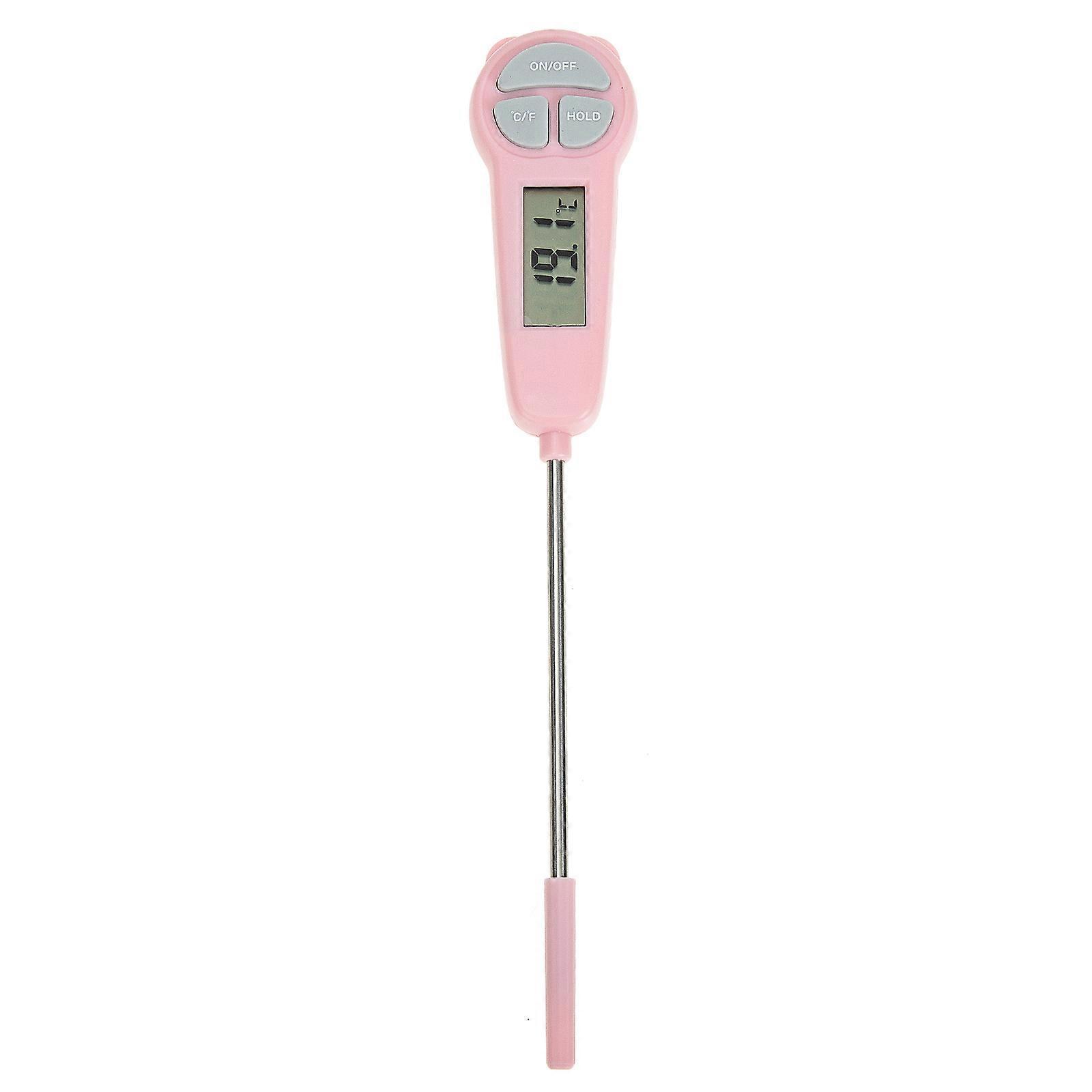 Digitales Kochthermometer, Fleischthermometer Mit Sonde, Tragbares Bratthermometer-20.30x3.50x1.50cm-pink