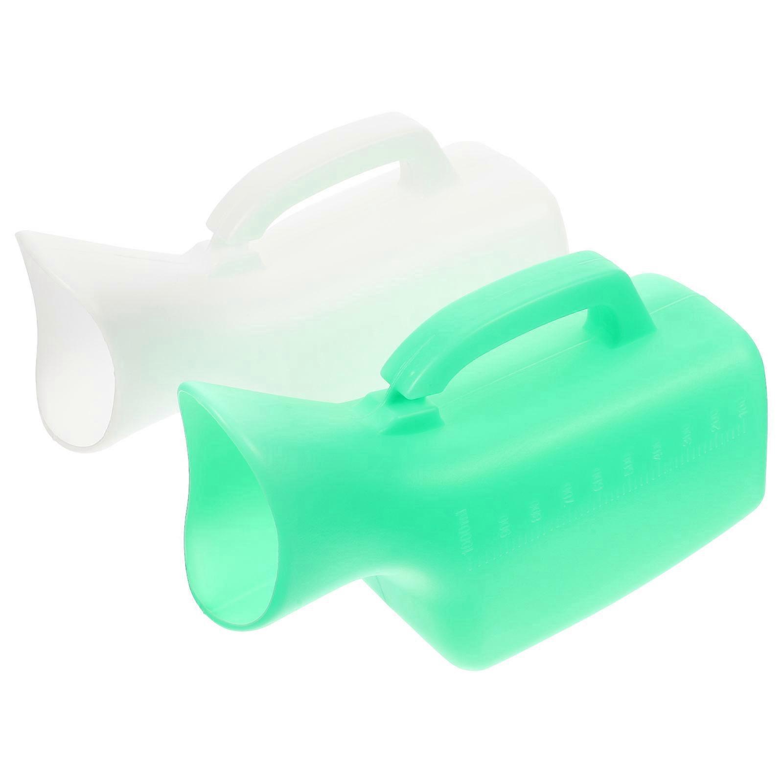 2er-pack Urinflaschen Für Frauen, Urinal Mit Großem Fassungsvermögen, Urinbehälter Für Das Krankenhausbett-23x14x6cm