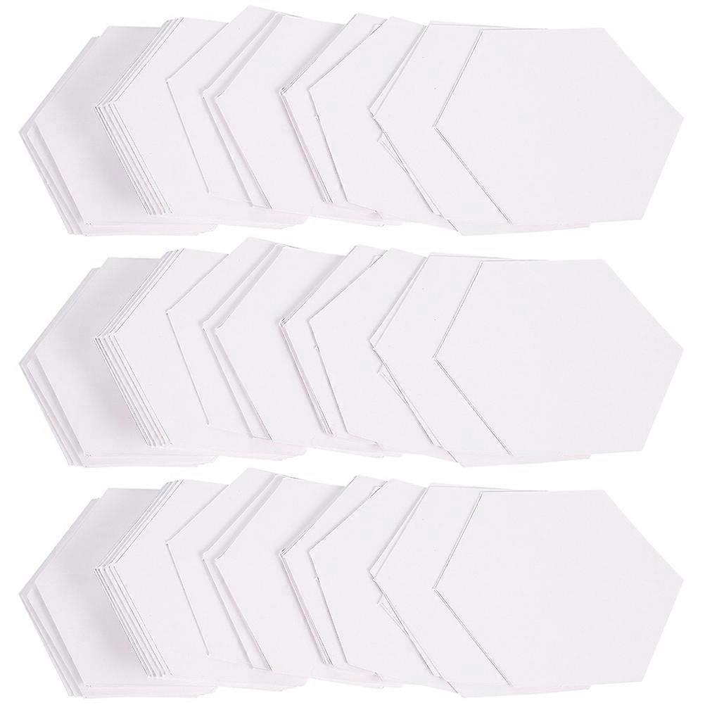 300 Stück Papier-quiltformen, Papier-patchwork-schablonen, Papier-stechformen, Quiltpapier-schablonen-7x6.2cm-white