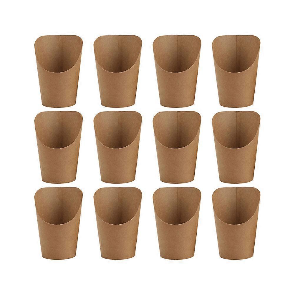 50 Stück Aufbewahrungsbeutel Für Pommes Frites Aus Kraftpapier-12x6x6cm