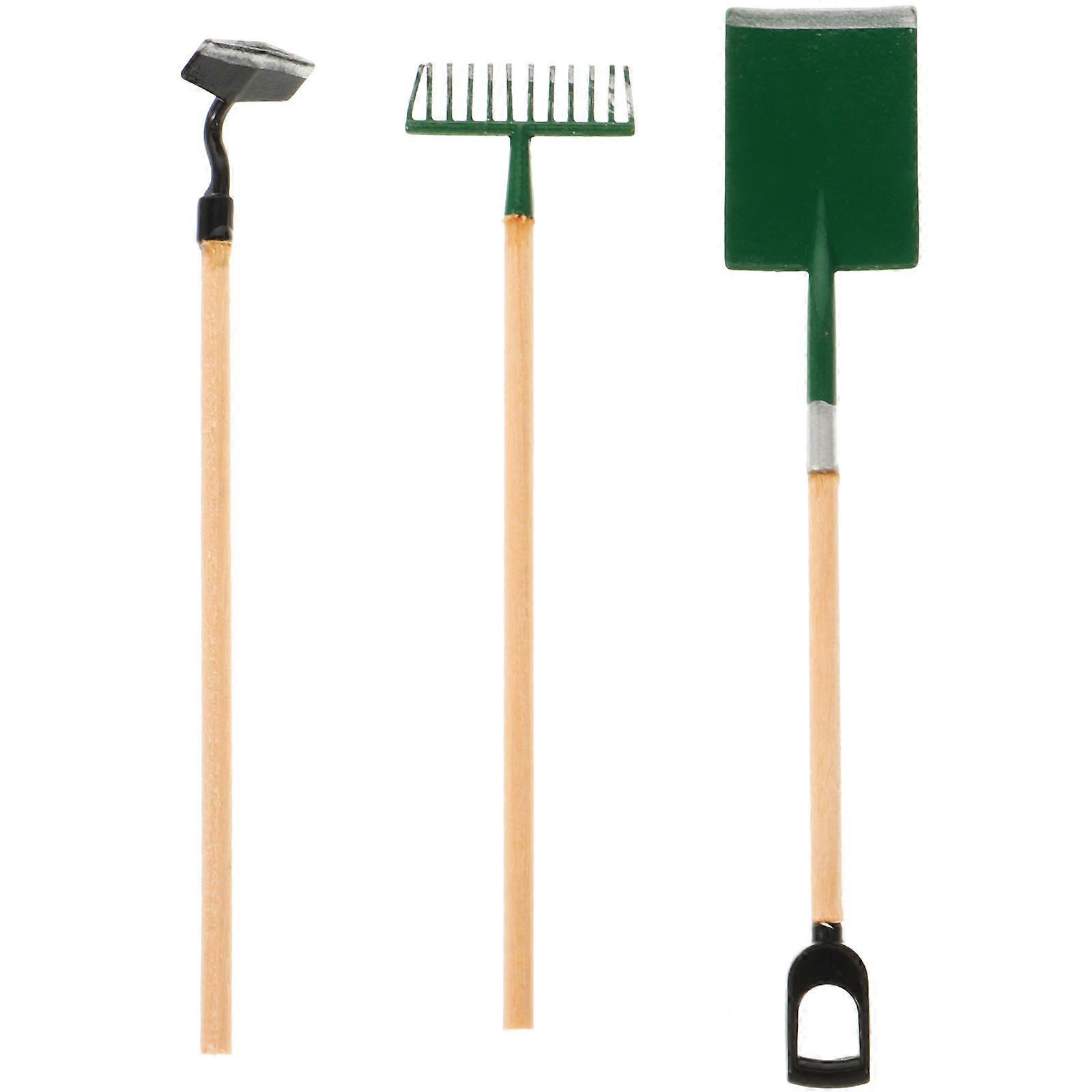 3-teiliges Mini-gartenwerkzeug-set, Lustiges Gartenszenen-zubehör, Modellspielzeug, Frühkindliches Lernspielzeug Für Kinder-m