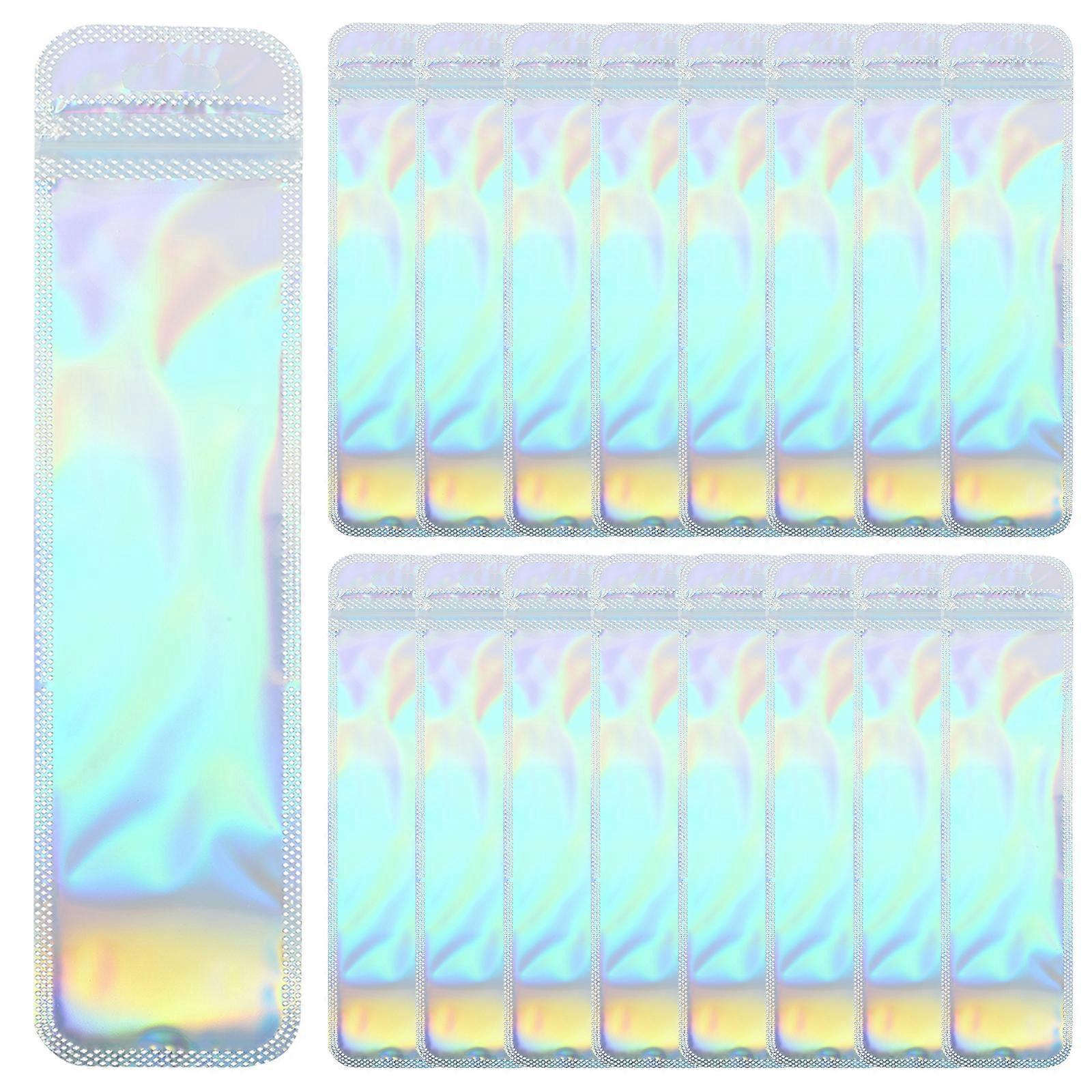 100 Stück Muster Länglicher Verpackungsbeutel, Längliche Geschäftsverpackungsbeutel, Kleine Längliche Beutel Für Stiftverpackungsbedarf-22.00x5.50x0.10cm-colorful