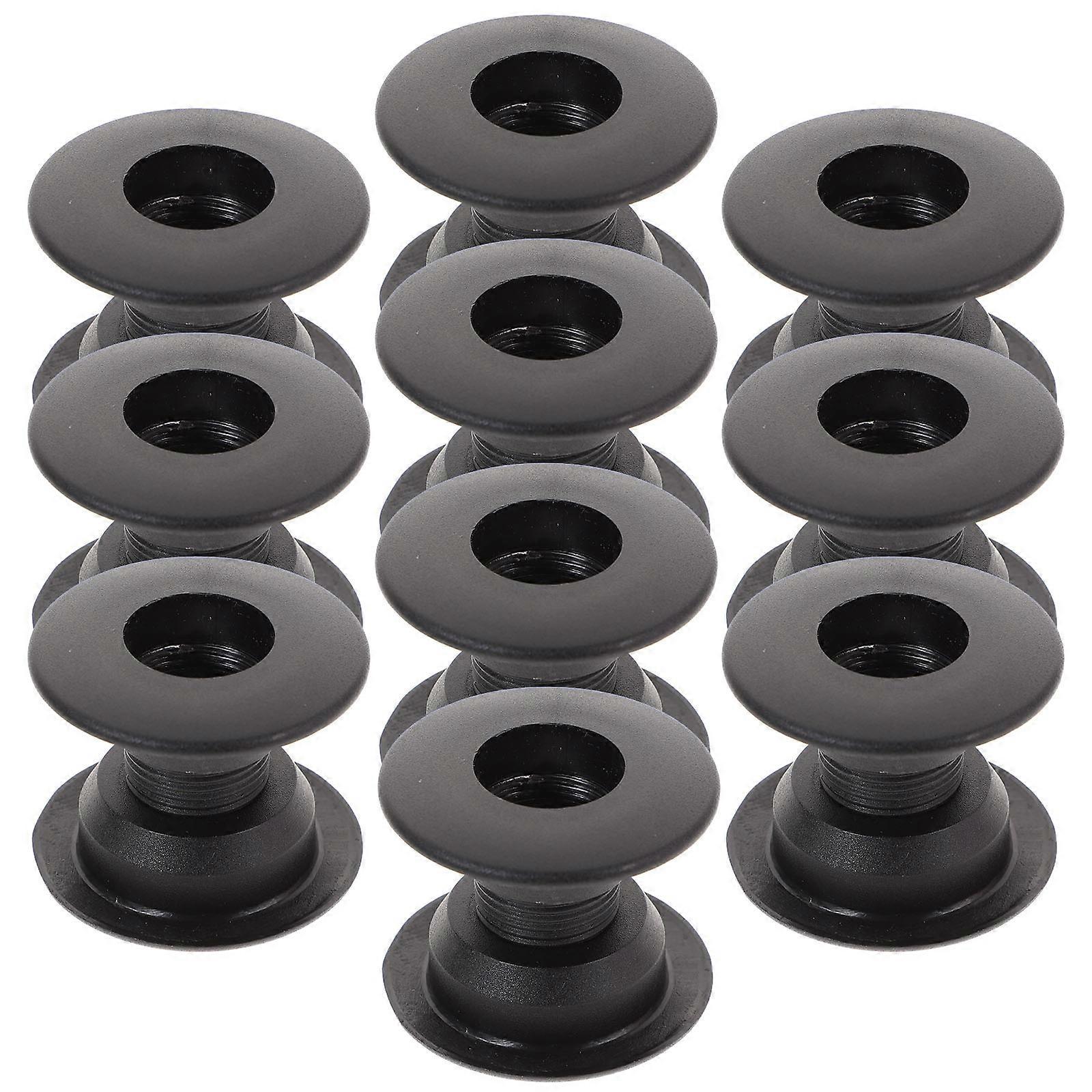 10er-set Tischfußball-lagerstangen, Tischfußballbuchsen, Tischfußballmaschinenlager-m-black
