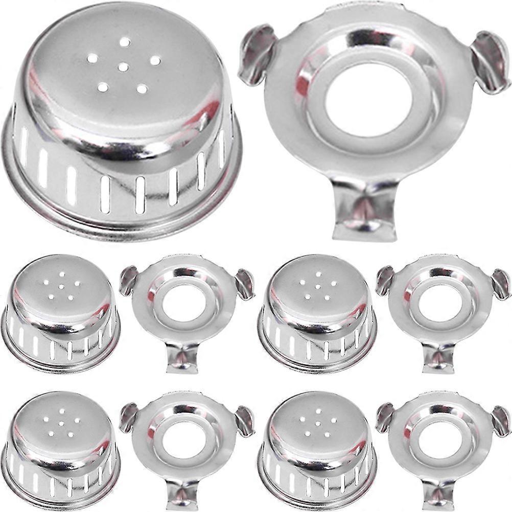 10 Sets Antiblockierdeckel-halterungsset Für Schnellkochtöpfe, Ersatzteile Für Schnellkochtöpfe-3.00x3.00x1.50cm-silver