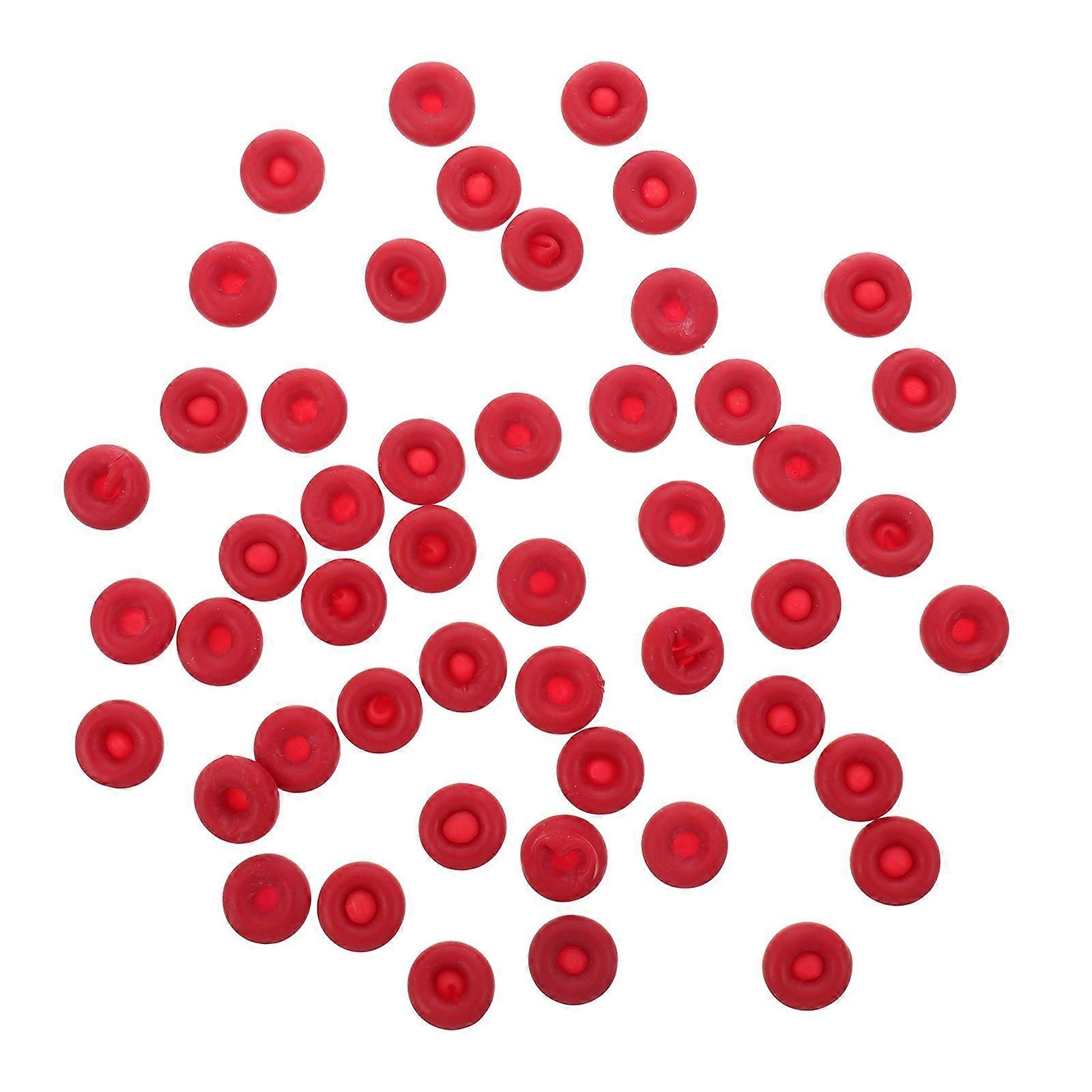 50 Stück Rote Dichtungsmasse, Dichtungssparer Zum Abdichten Und Aufbewahren-1.3x1.3cm-red