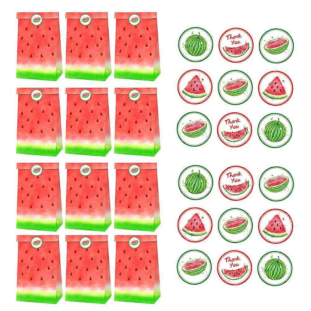 Set Hawaiianische Süßigkeitenhalter, Party-geschenktüten Aus Papier, Backbeutel-19.8x11.9x7.8cm-red