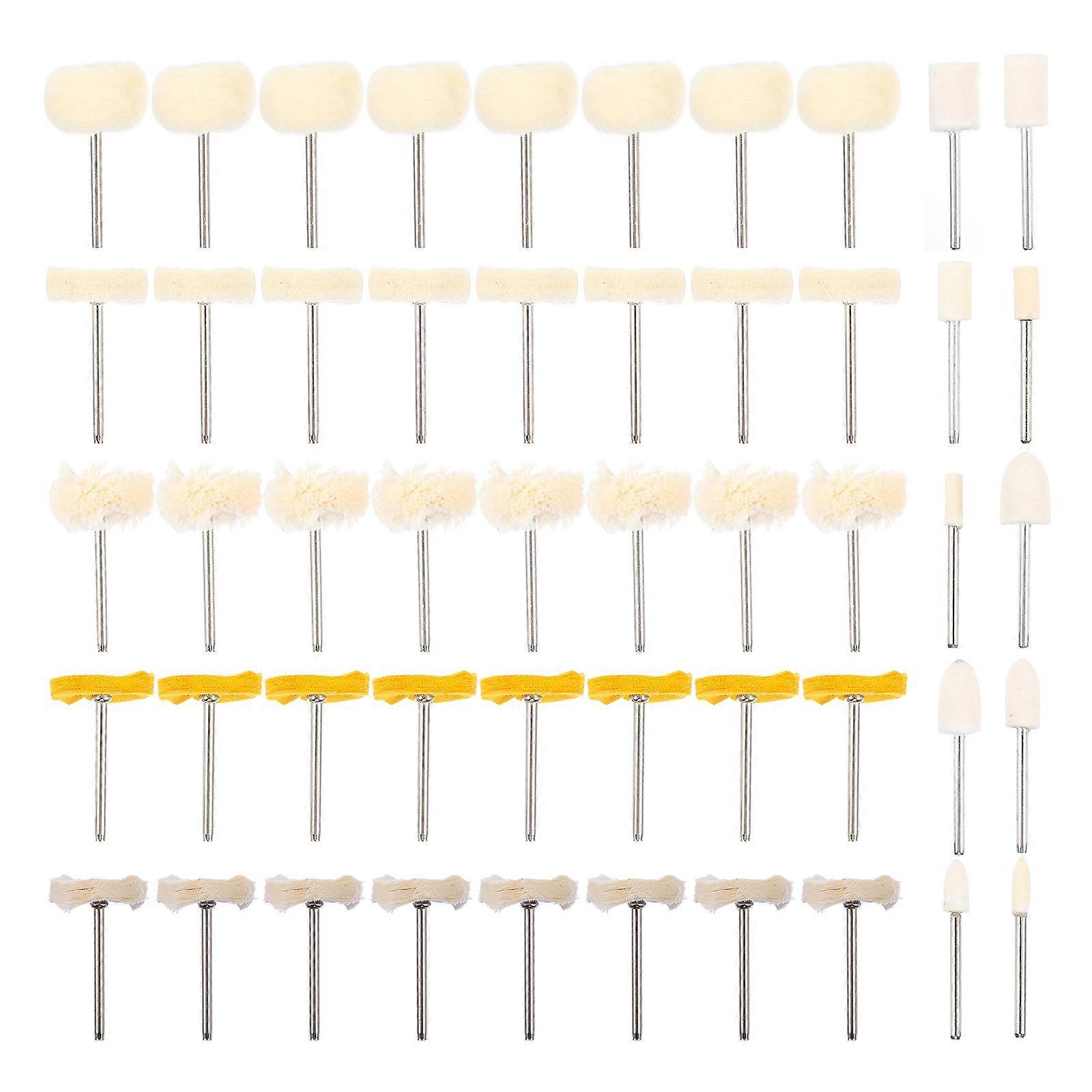50-teiliges Premium-polierscheiben-set, Polierkopf Aus Kaschmir, Polierkopf-set-4.5x2cm