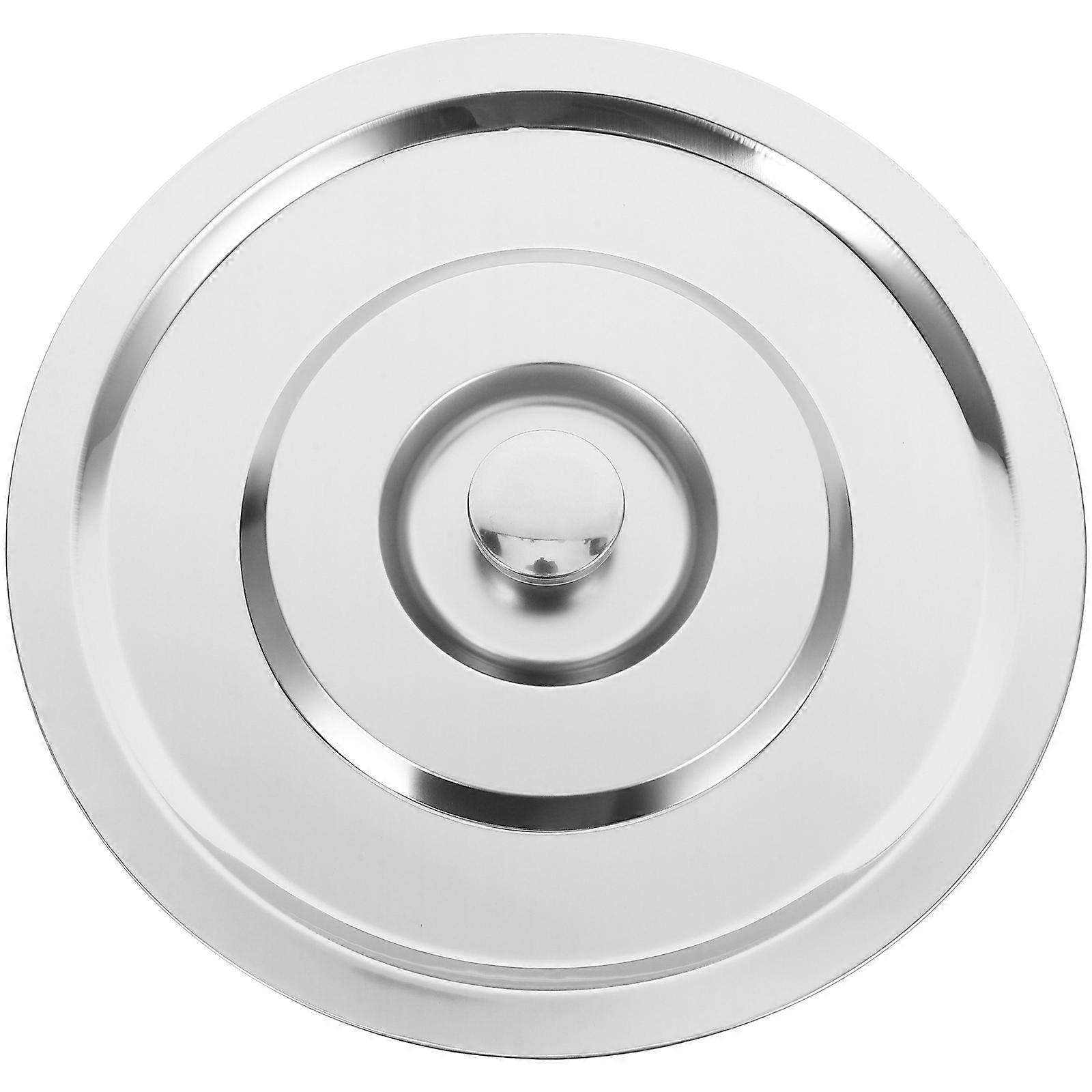 Edelstahl-topfdeckel, Kleiner Pfannendeckel, Stielkasserollendeckel, Gewürztopfdeckel, Kleiner Topfdeckel (28 Cm)-28.00x28.00x0.50cm-silver