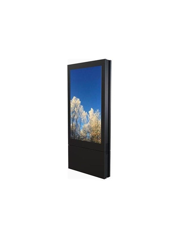 HI-ND stand - totem - for digital signage LED panel - dual sided - black - Max - recommended for 55