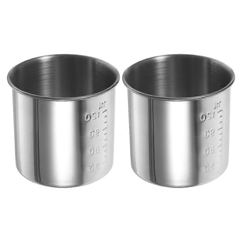 2er-pack Reismessbecher Aus Edelstahl, Langlebige Messbecher, Messbecher Zum Backen-6.50x6.50x6.00cm
