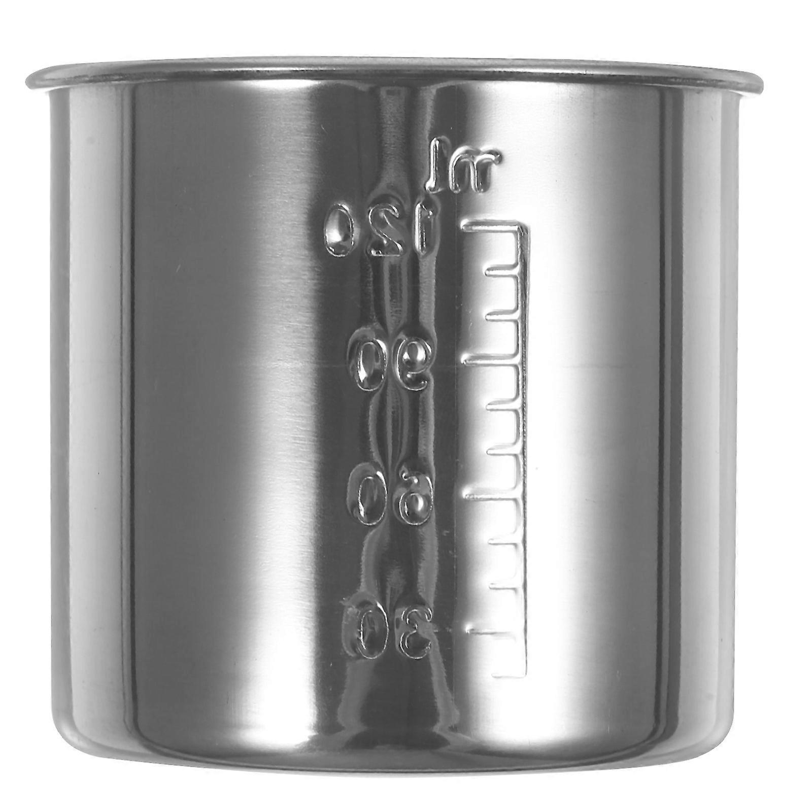 Mehrzweck-messbecher Aus Edelstahl, Backmessbecherhalter, Küchenmessbecher-6.50x6.50x6.00cm-silver
