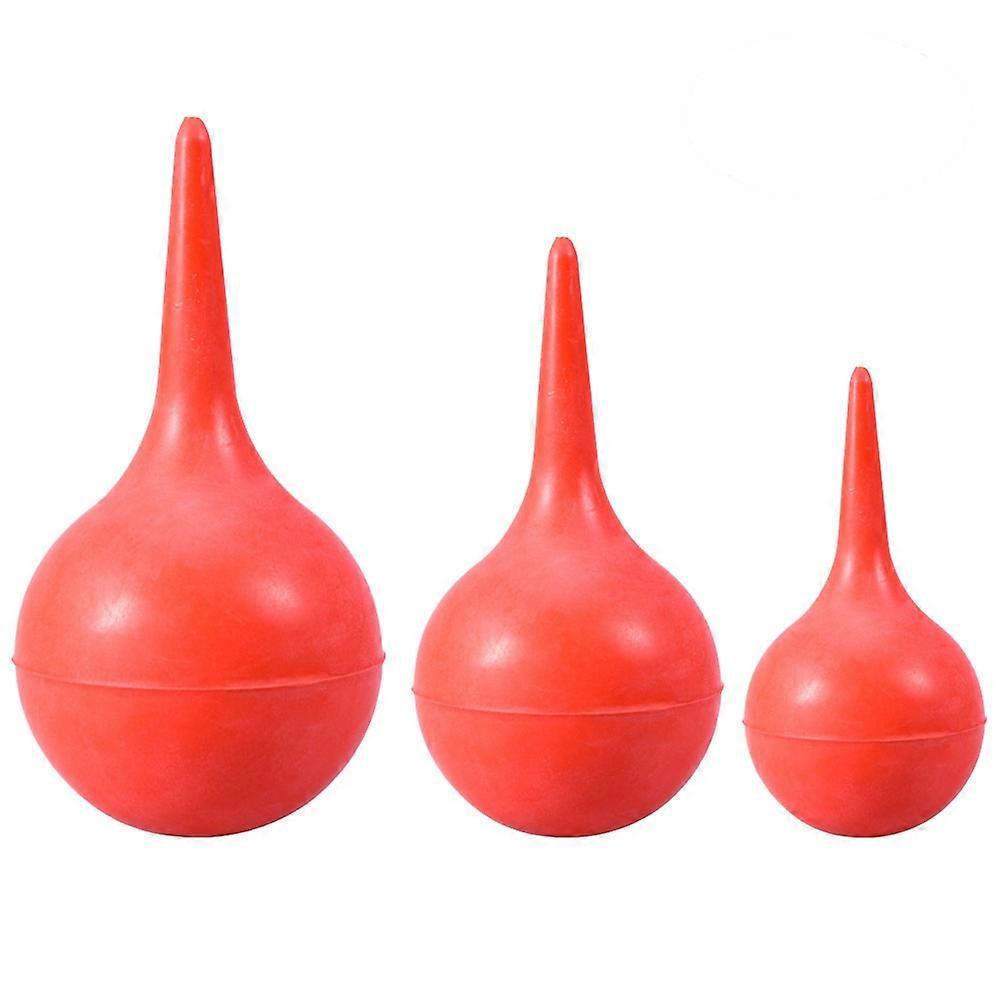 3 Stück Ohrsauger Aus Gummi Zur Ohrreinigung-red