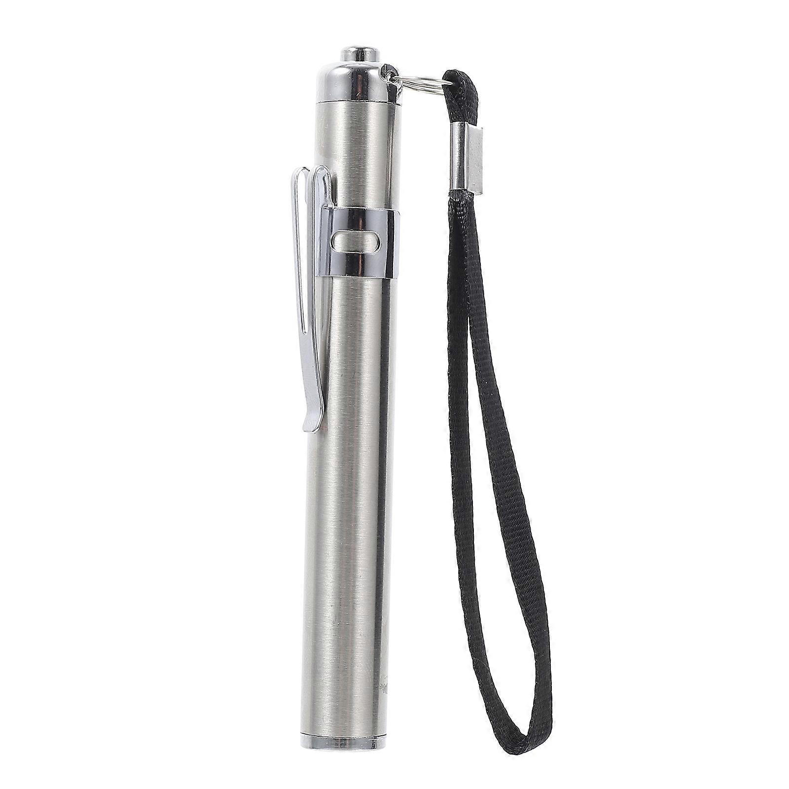 Eierprüfer Modische Eierprüflampe Led-licht Kleine Taschenlampe (silber)-10.00x1.20x1.20cm-silver