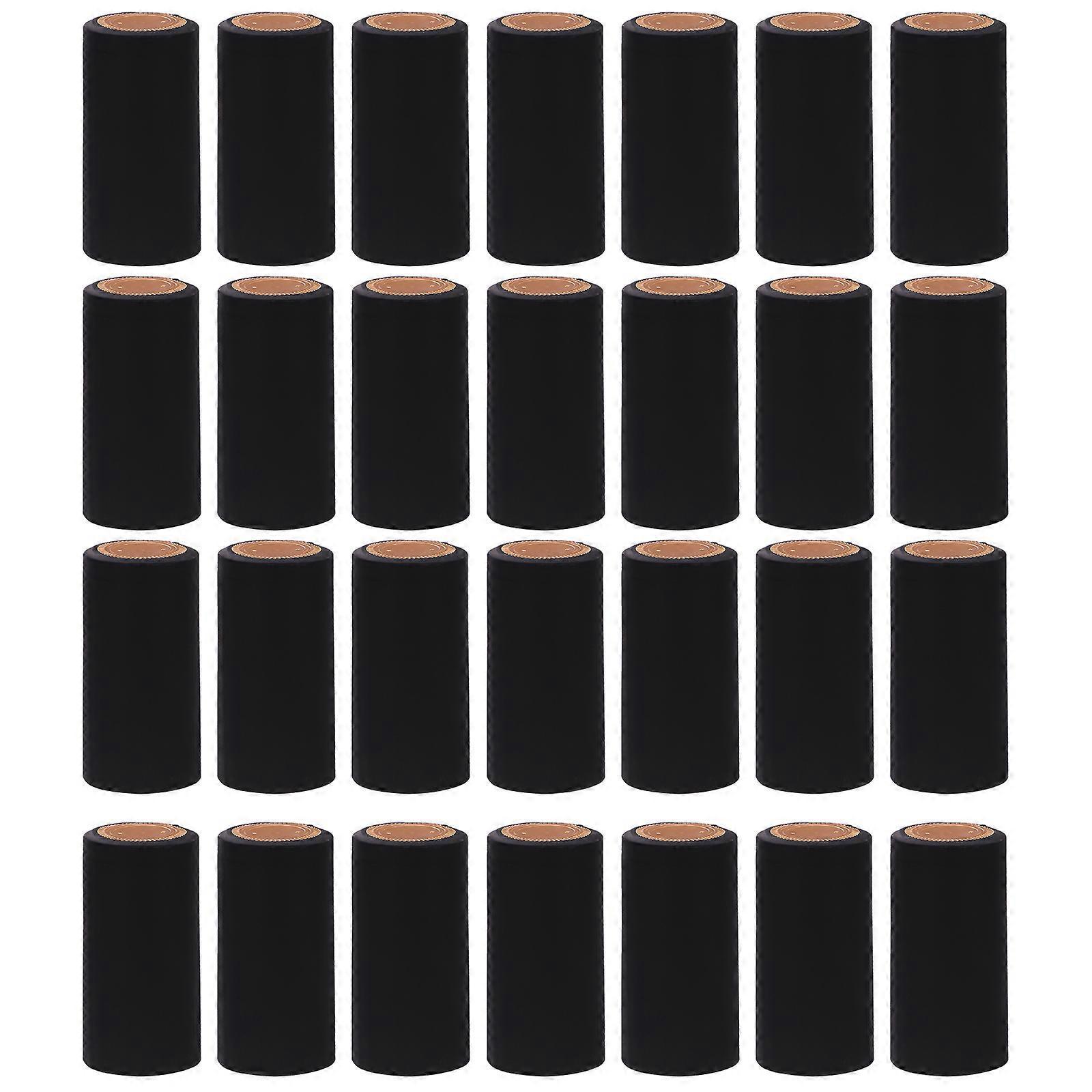 60 Stück Schrumpfkapseln Für Weinflaschen-6.20x3.30x3.30cm-black
