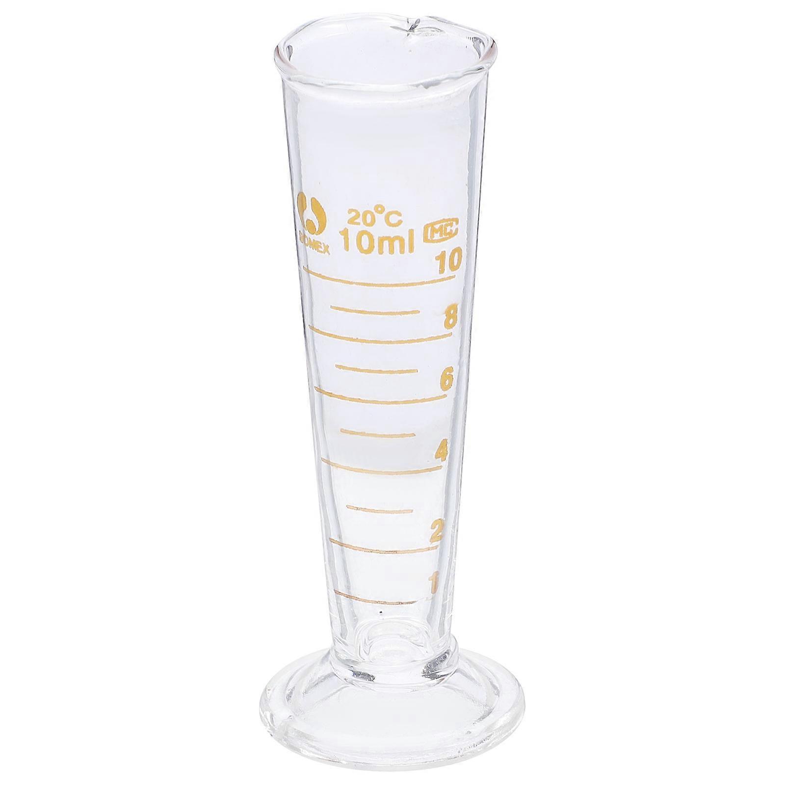 Praktischer Messbecher, Laborbecher, Experimentierwerkzeug, Experimentierbedarf-9.50x3.30x3.30cm-transparent