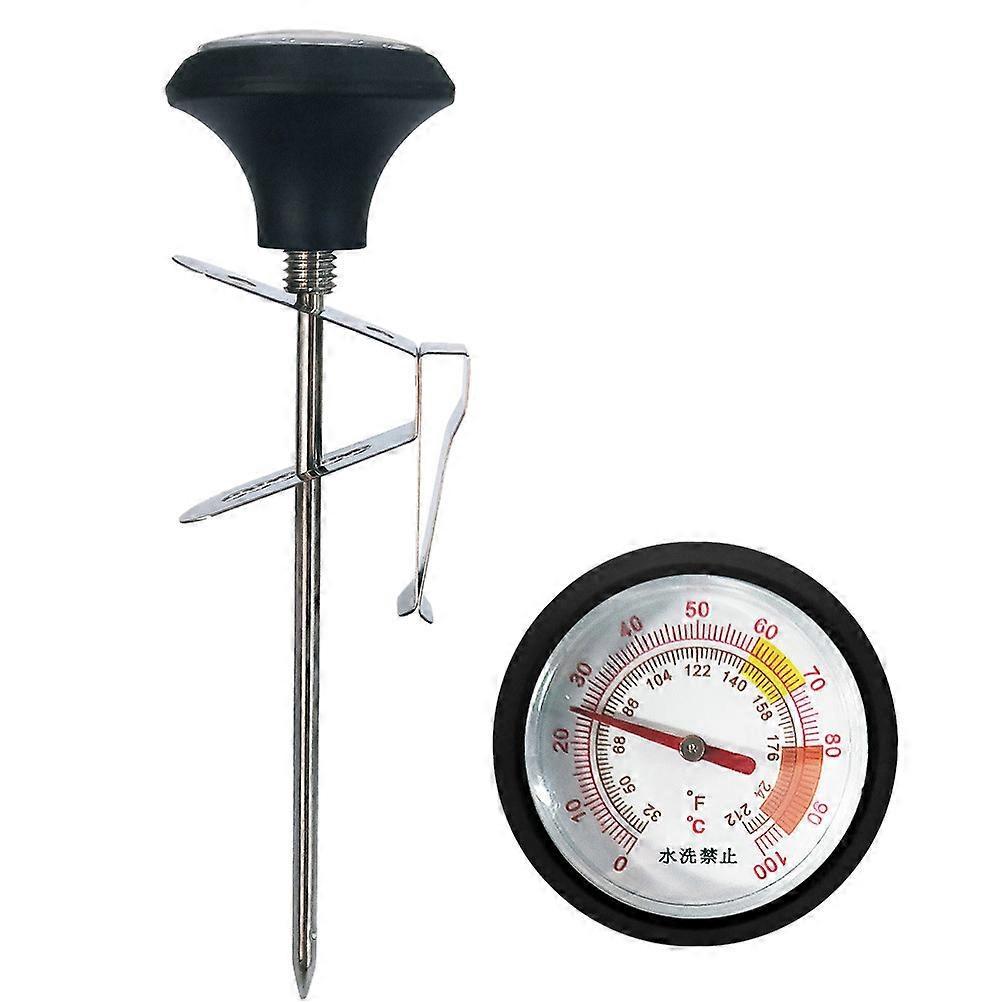 Set Milchthermometer Mit Sonde, Clip Und Silikonkappe (silber)-12.7x3.5cm-silver
