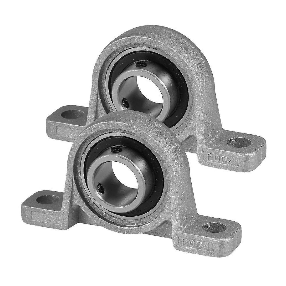 Stück Vertikale Sicherheitsgurt-lager-stehlager-flanschlager 20 Mm Innendurchmesser Kp004 Zinklegierung (silber)-silver