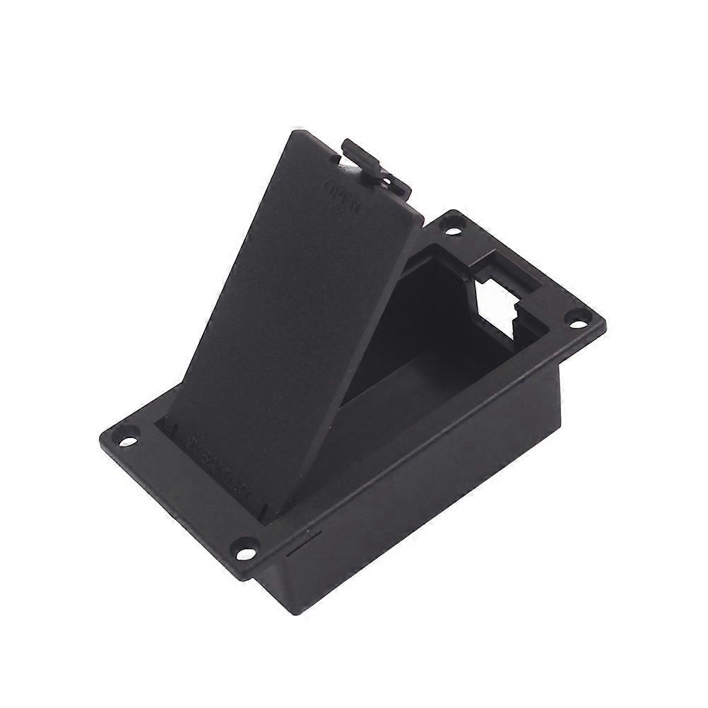 9v Batteriehalter-gehäuseabdeckung Für Gitarren- Und Bass-aktivtonabnehmeranschluss Eq08 (schwarz)-m-black