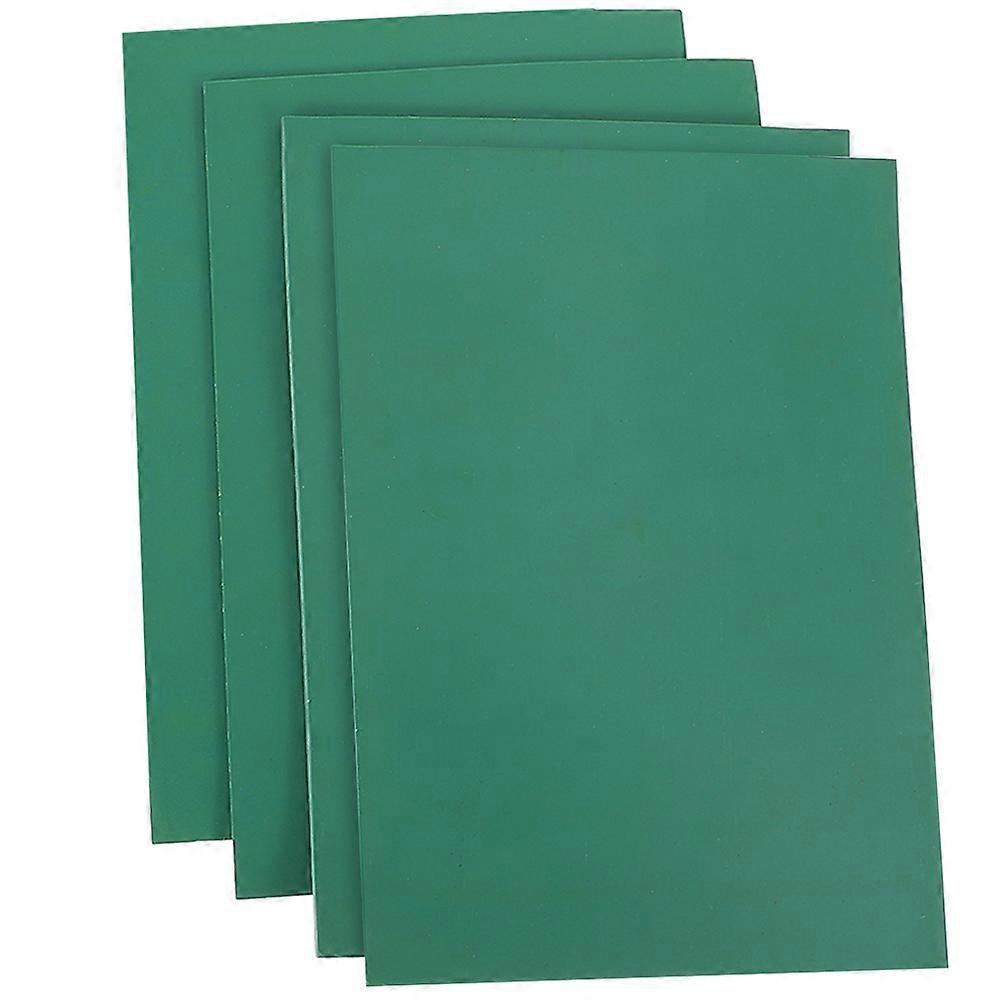 4-teiliges Set Druckgrafik-schnitzplatten, Kinder-schnitzbretter, Kunststoff-schnitzplatten (a5)-21.50x15.00x0.30cm-green