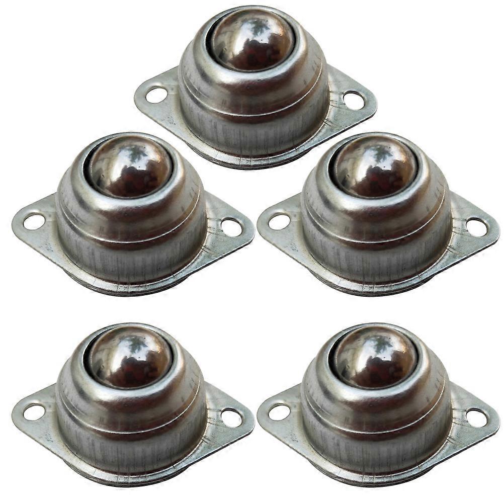 Stück Universal-rad-roboter-lenkrad, Stahlkugelrad, Universal-kugel, Rundes Autolenkrad, Universal-rad-roboter-modellbau (silber)-4.80x3.20x2.00cm-silver