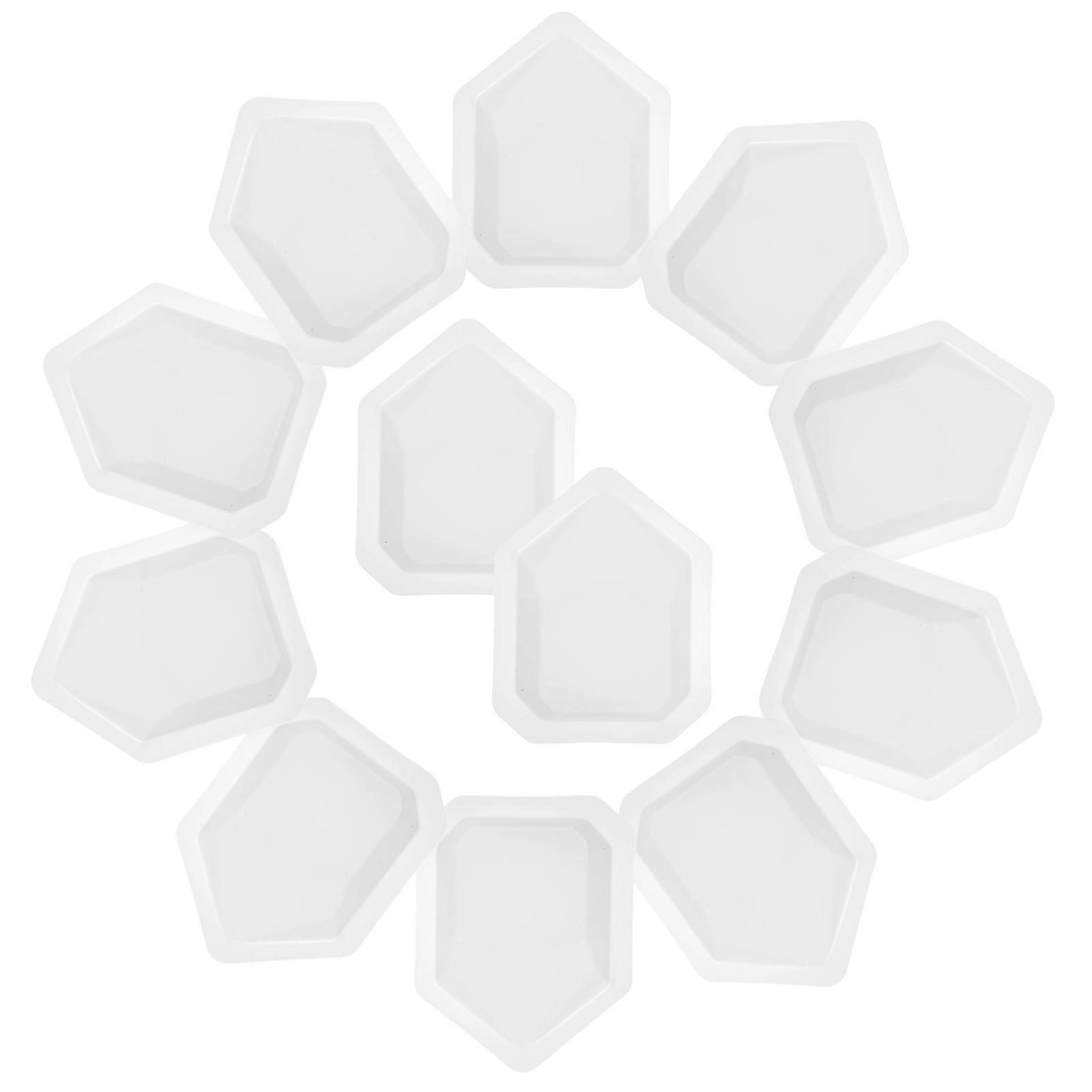 20 Stück Wägeschiffchen Für Pulver, Laborwägeplatten, Wiederverwendbare Wägeschalen-5.60x4.30x1.50cm-white