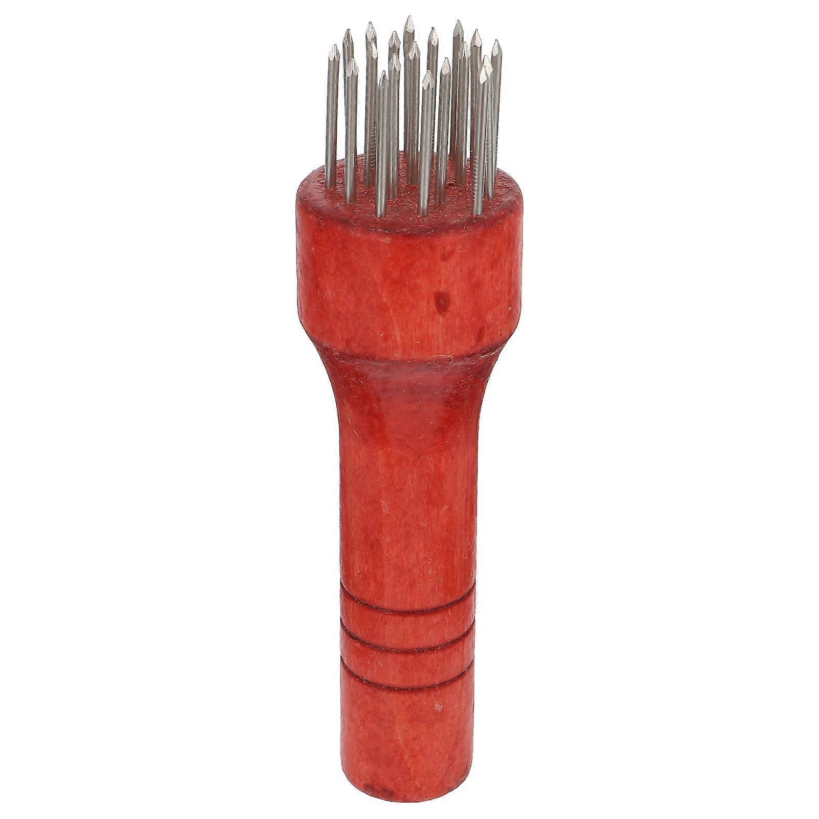 1 Stück Fleischklopfer Für Den Haushalt, Steaknadel, Fleischklopfer Für Die Küche (rot)-18x4.5x4.5cm-red