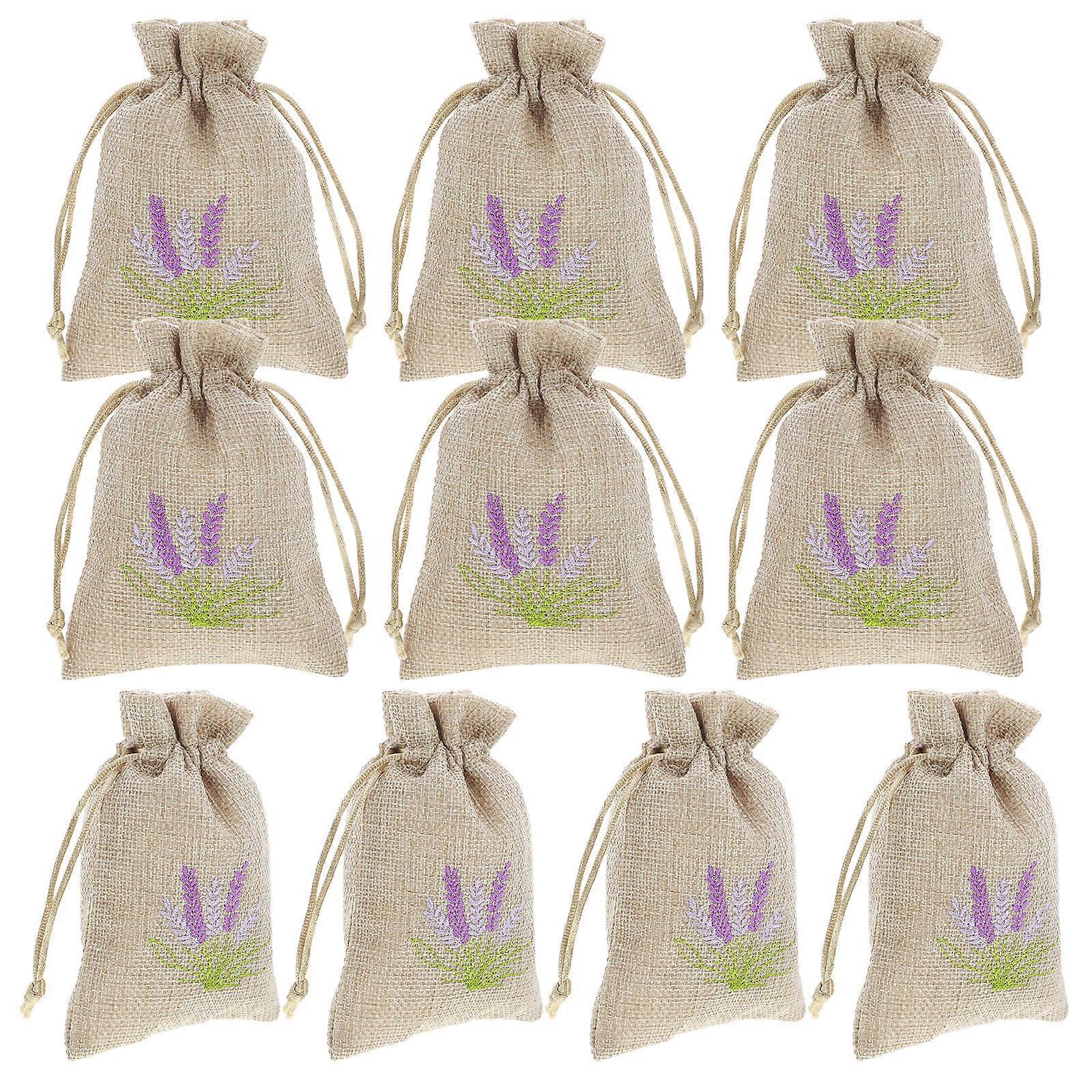 10 Leere Duftsäckchen, Geschenkbeutel, Nachfüllbar, Lavendel-duftsäckchen, Kleiderbeutel-14.00x10.00x0.50cm