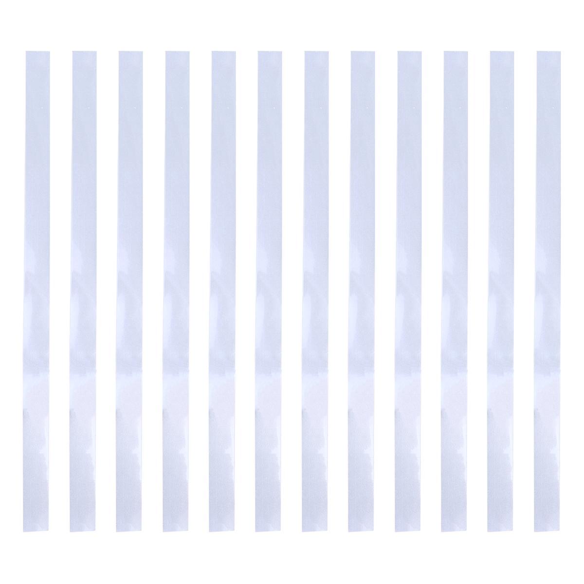 12 Stück Reflektierende Klebebandstreifen Für Digitale Foto-drehzahlmesser, Tachometer, Reflektierende Aufkleberpapiere (silber)-20x1cm-silver