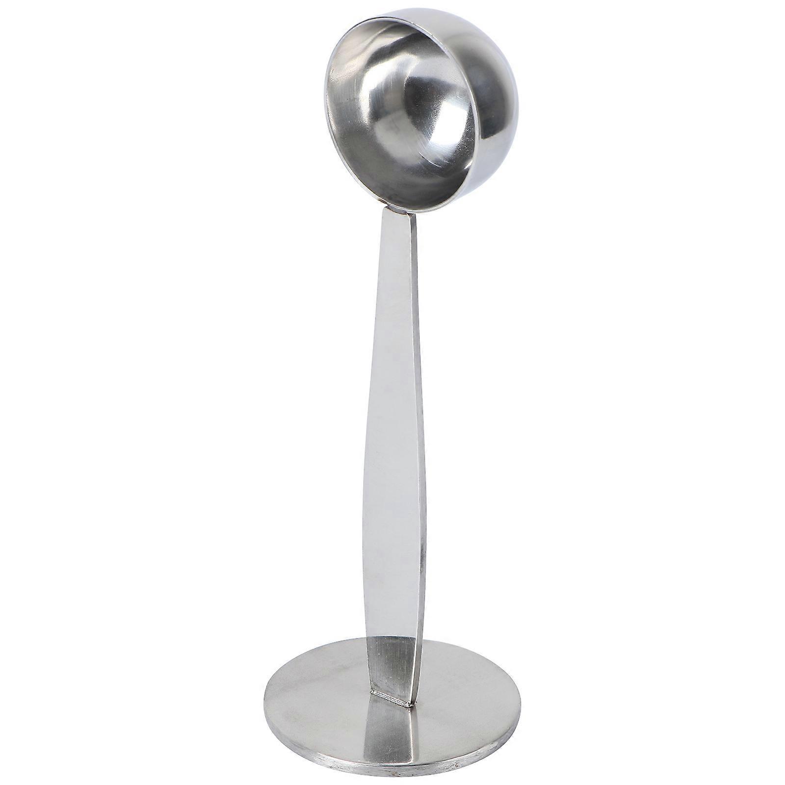 Stück 2-in-1 Edelstahl-kaffeetamper Mit Löffel, Professioneller Espresso-kaffeetamper Für Café Und Zuhause (silber)-14.25 Cm-silver