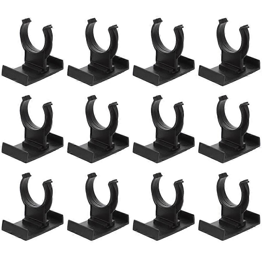 12 Stück Kunststoff-küchenbein-sockelclips, Möbelnivellierer, Stuhlhöherhalter-4.70x4.30x3.50cm-black