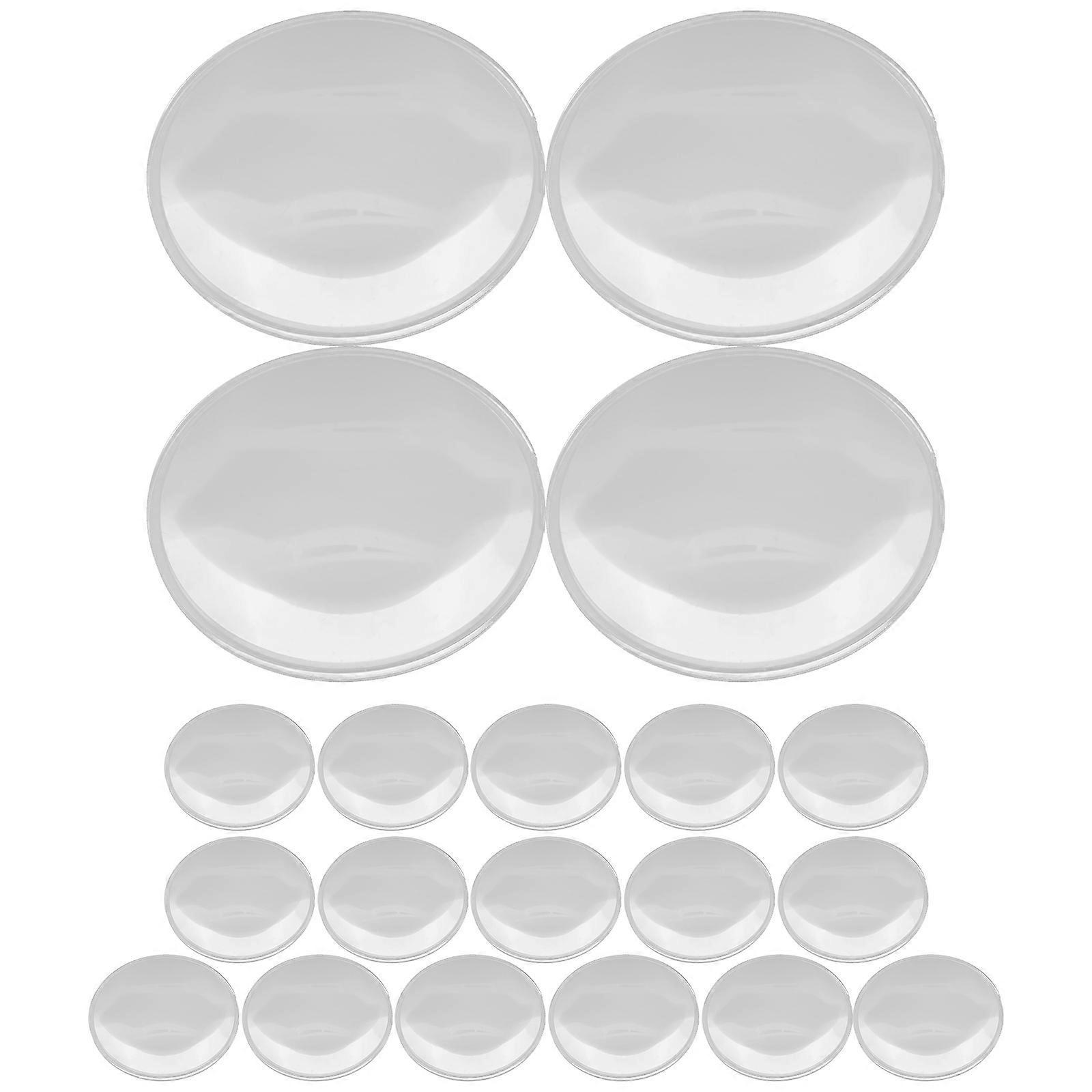 20-teiliges Set Tragbarer Vergrößerungsgläser Für Senioren Zum Lesen Von Karten, Schmuck, Uhren Und Computerreparaturen-4.20x4.20x0.75cm