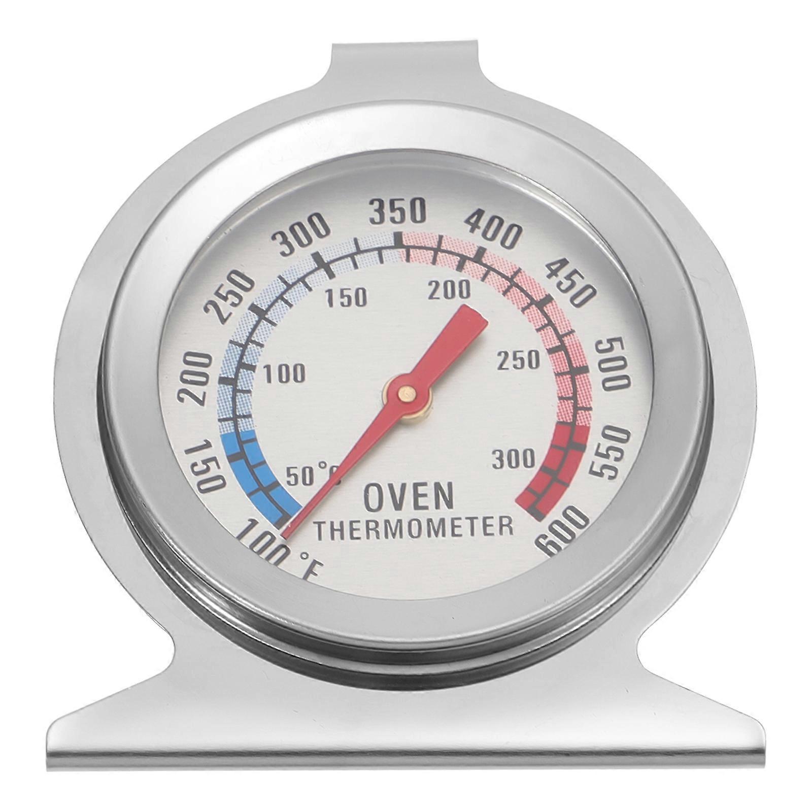 Edelstahl-ofenthermometer, Temperaturanzeige, Mini-thermometer-7.00x6.00x3.50cm-silver