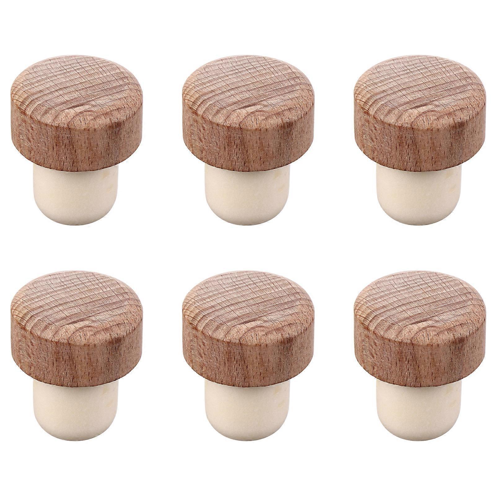 Stück Hölzerne Weinflaschenverschlüsse-3.50x2.90x1.95cm-beige