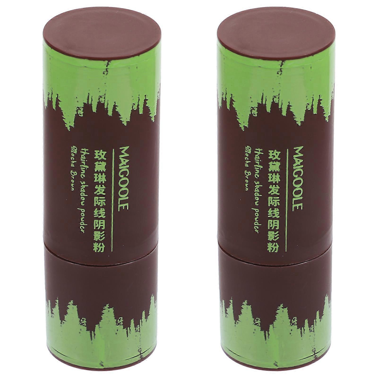 Stück Haaransatz-schattierungspuderstift, Haaransatzfärbe-schwammstift, Haaransatz-abdeckstift-7.80x2.50x2.50cm-brown