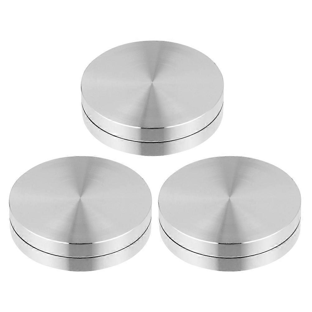 Stück Drehtellerlager Aus Aluminiumlegierung Für Drehbare Tortenständerfüße-3.8x3.8x1.2cm-silver
