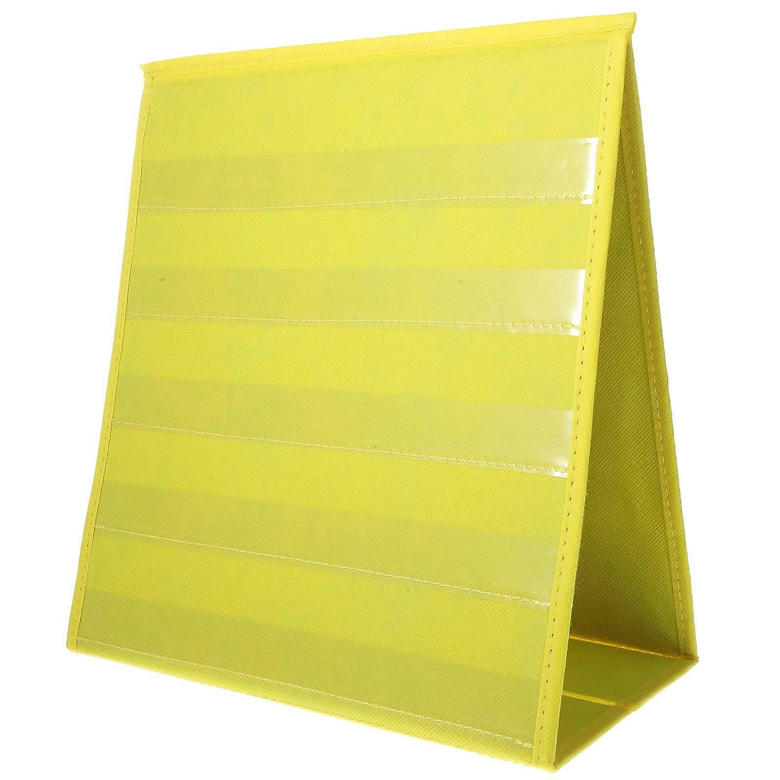 Tisch-taschenkarte, Doppelseitig, Freistehend-30.5x15.5x35.5cm-yellow