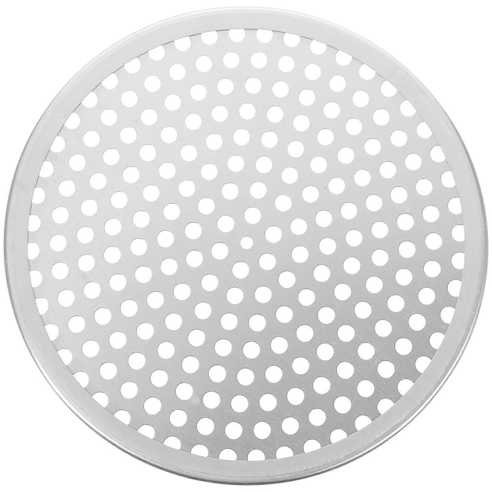 Stück Pizzablech Mit Löchern, Backform Aus Aluminiumlegierung, Küchenhelfer-23.00x23.00x0.50cm-silver