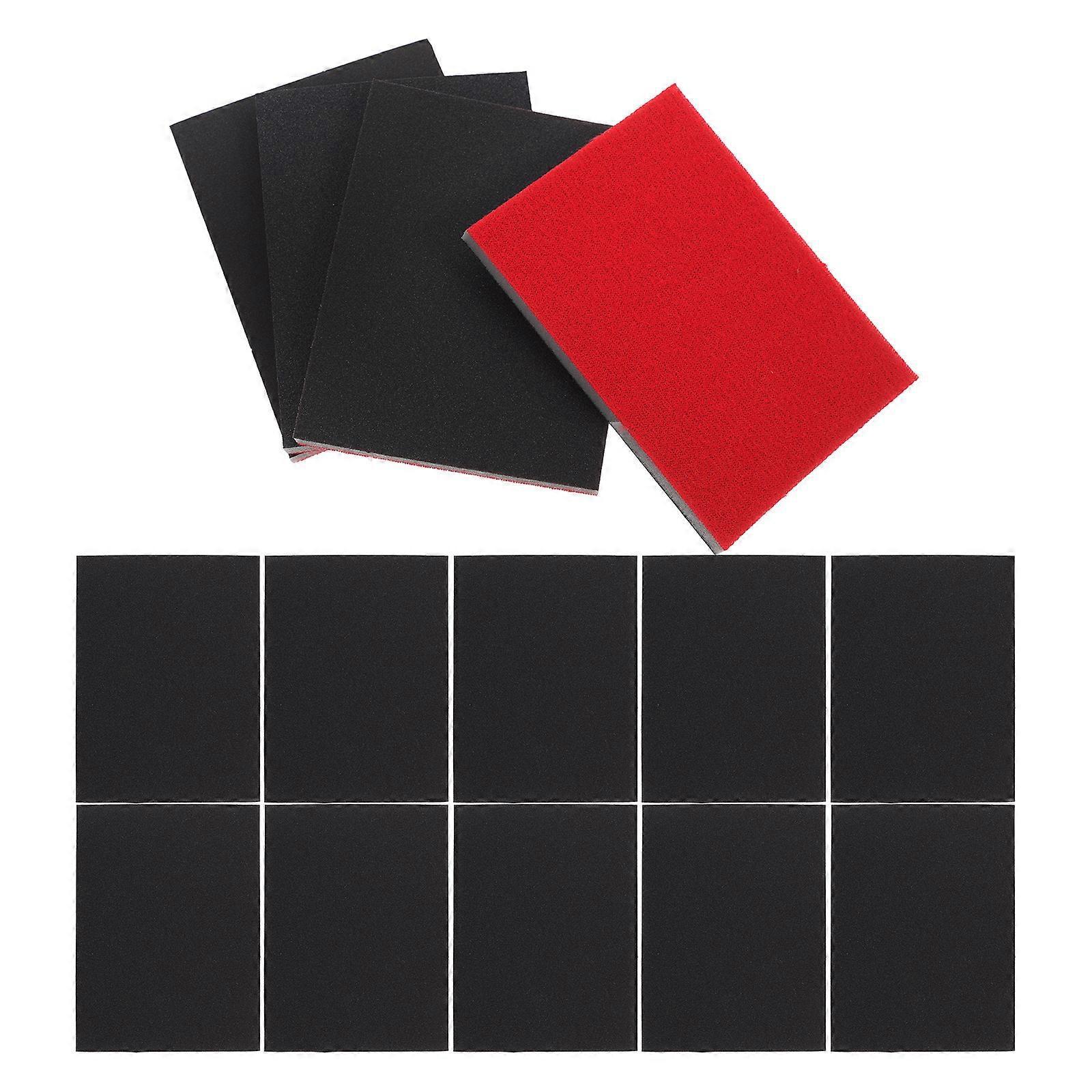 20 Stück Schleifpads, Schleifschwamm, Schaumstoff-schleifpads, Schleifpapier Für Auto, Trockenbau-10.00x7.50x0.50cm-multi