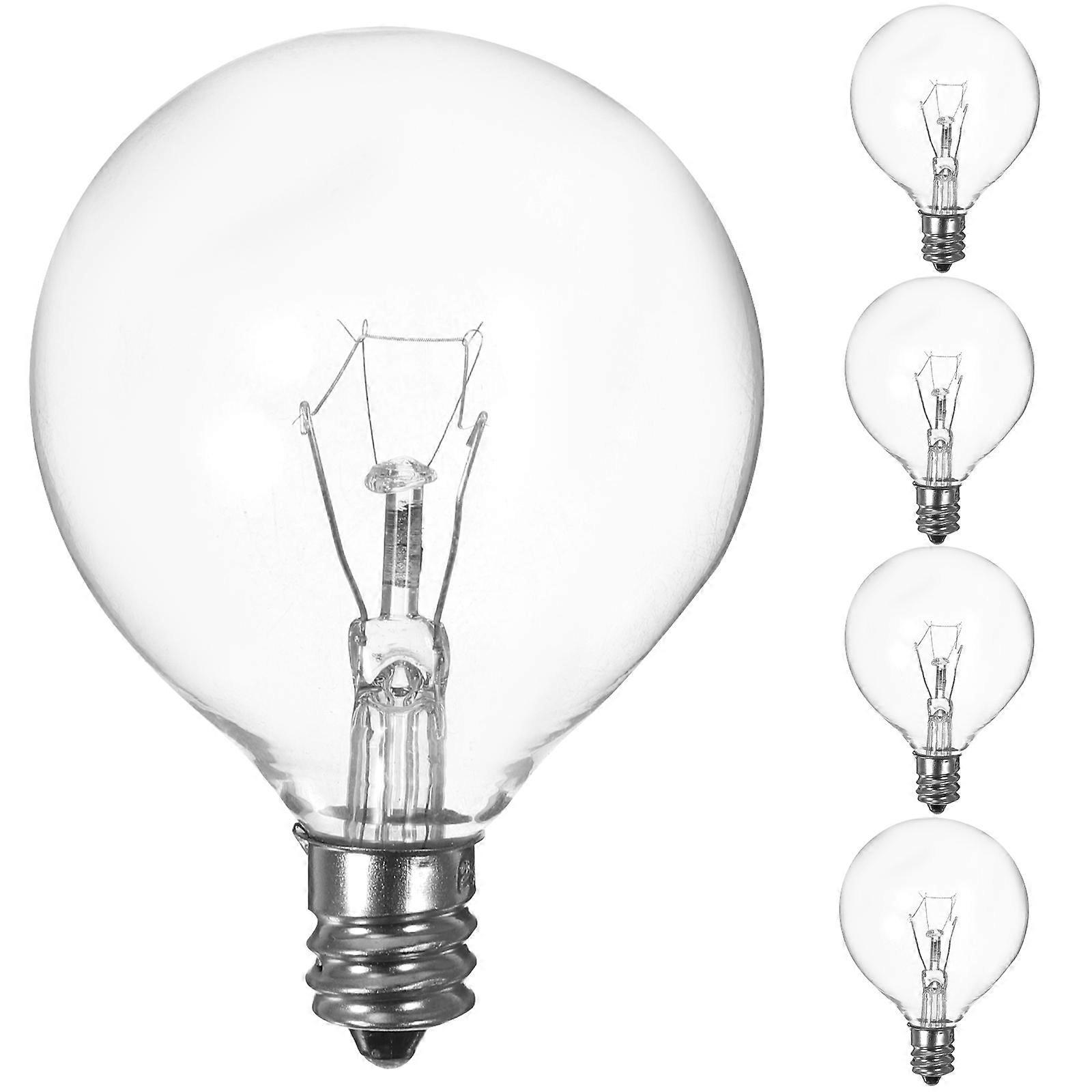 Stück Lavalampen-glühbirnen G50 220v-230v 25w E12 Wachs-warmlicht-glühbirnen-7x5x5cm-transparent Color