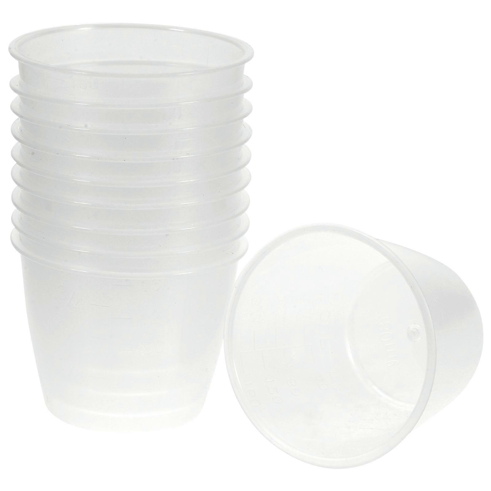 10 Stück Lebensmittelechte Messbecher Aus Kunststoff Für Reis, Geeignet Für Trockene Und Flüssige Zutaten Im Reiskocher (160 Ml)