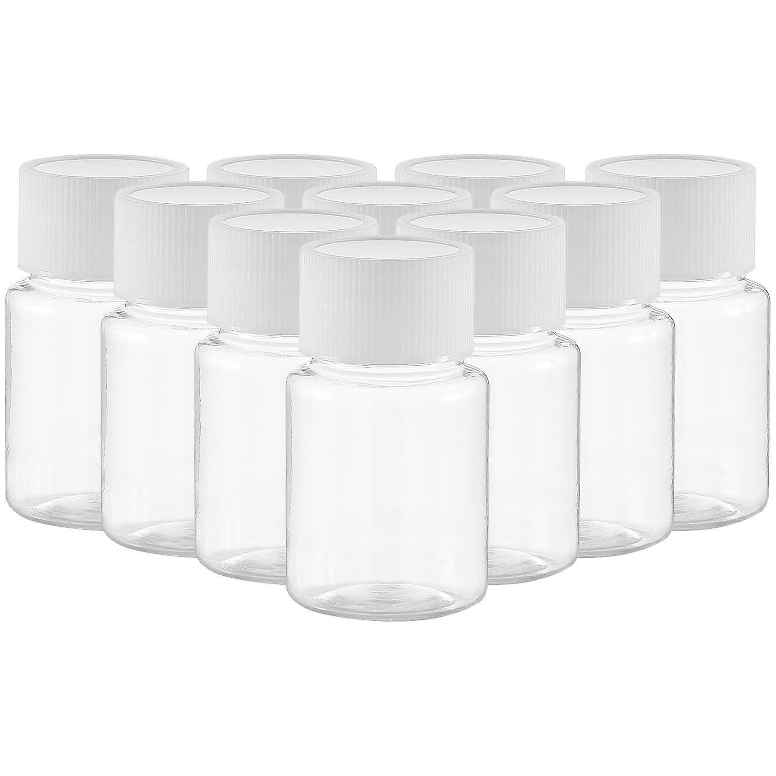10 Stück 30 Ml Tragbare Reiseflaschen-seifenspender Aus Pet-flaschen, Tisch-lotionbehälter-6.00x3.30x3.00cm