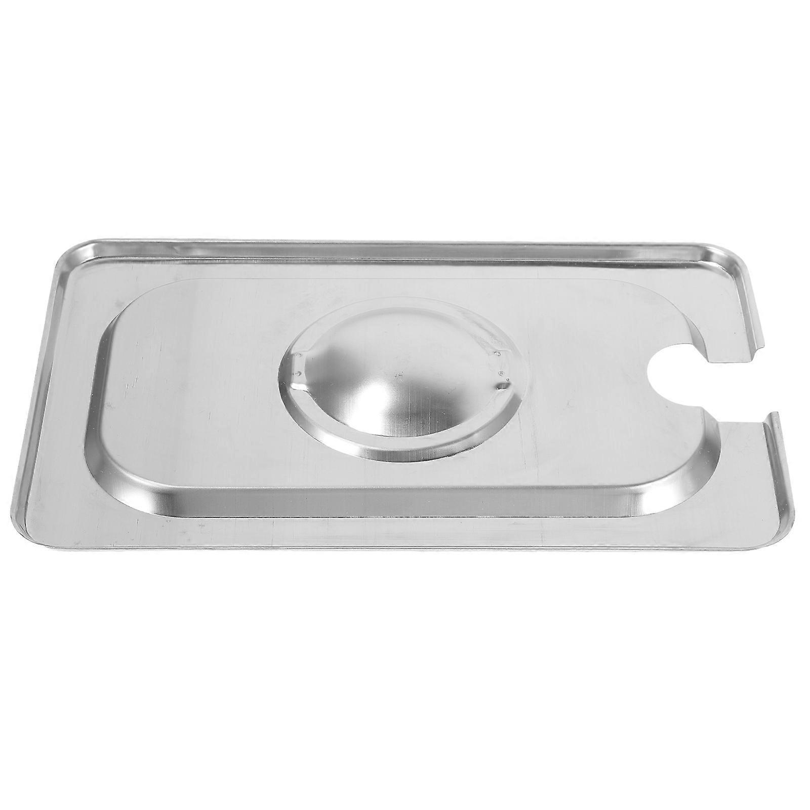 Multifunktionaler Deckel Für Edelstahl-lebensmittelbehälter, Auch Als Dampfgar-eiscreme-aufsatz Geeignet-17.50x11.00x2.00cm-silver