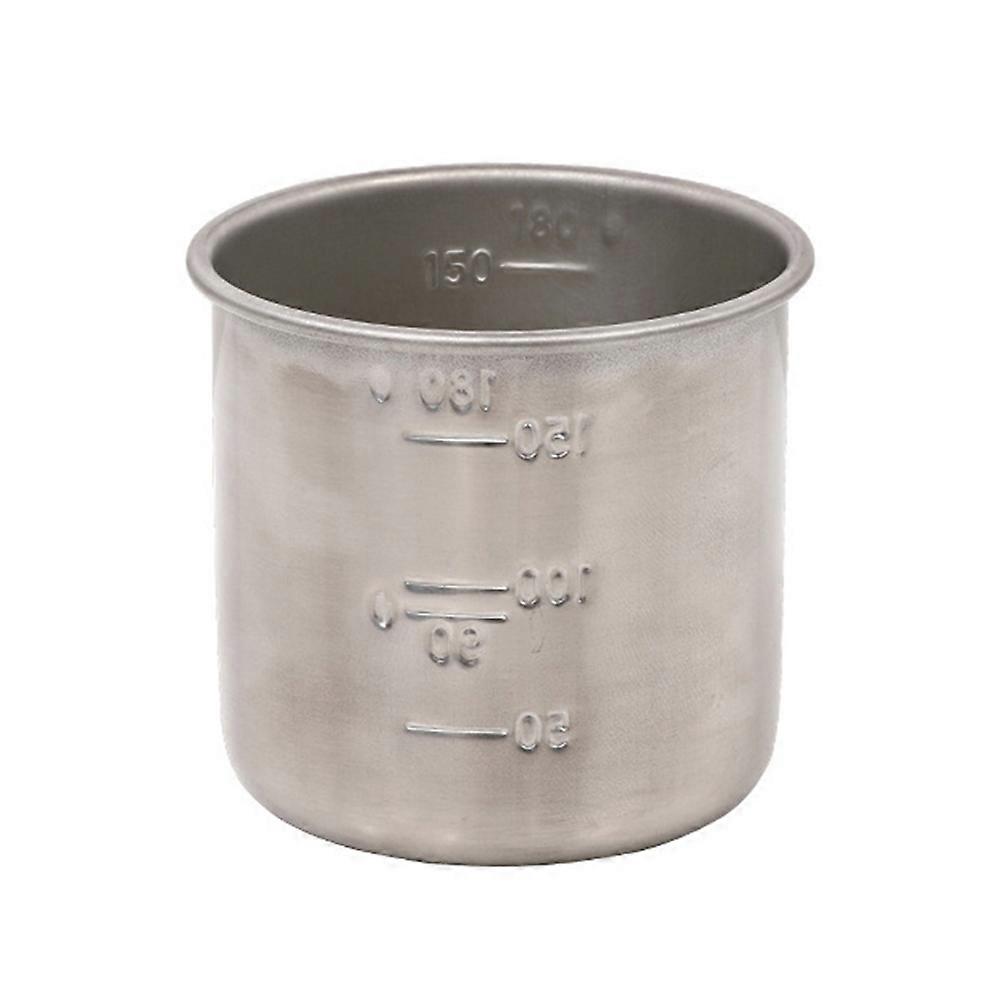 Mehrzweck-messbecher Aus Edelstahl, Backbehälter, Küchenbecher Mit Skala (zufälliges Design)-6.7x6.7x6cm-silver