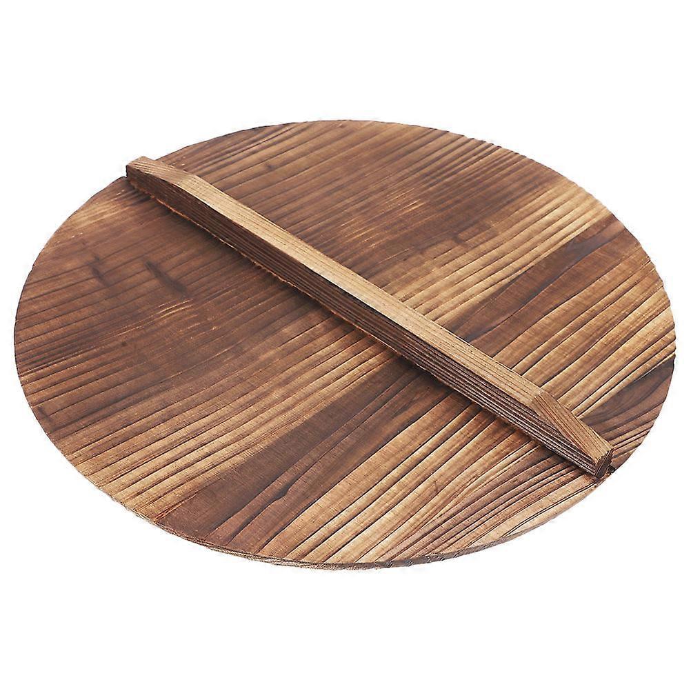 Holz-topfdeckel, Wokdeckel, Hitzebeständiger Backdeckel Aus Holz Für Gusseiserne Woks (24 Cm)-24.00x24.00x1.60cm
