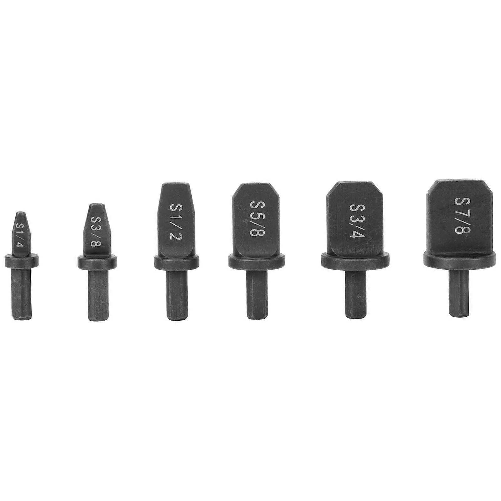 6-teiliges Set Handbohrmaschinen-rotationswerkzeug Rohraufweiter Kupferrohrreibahlen (schwarz)-5x3cm-black