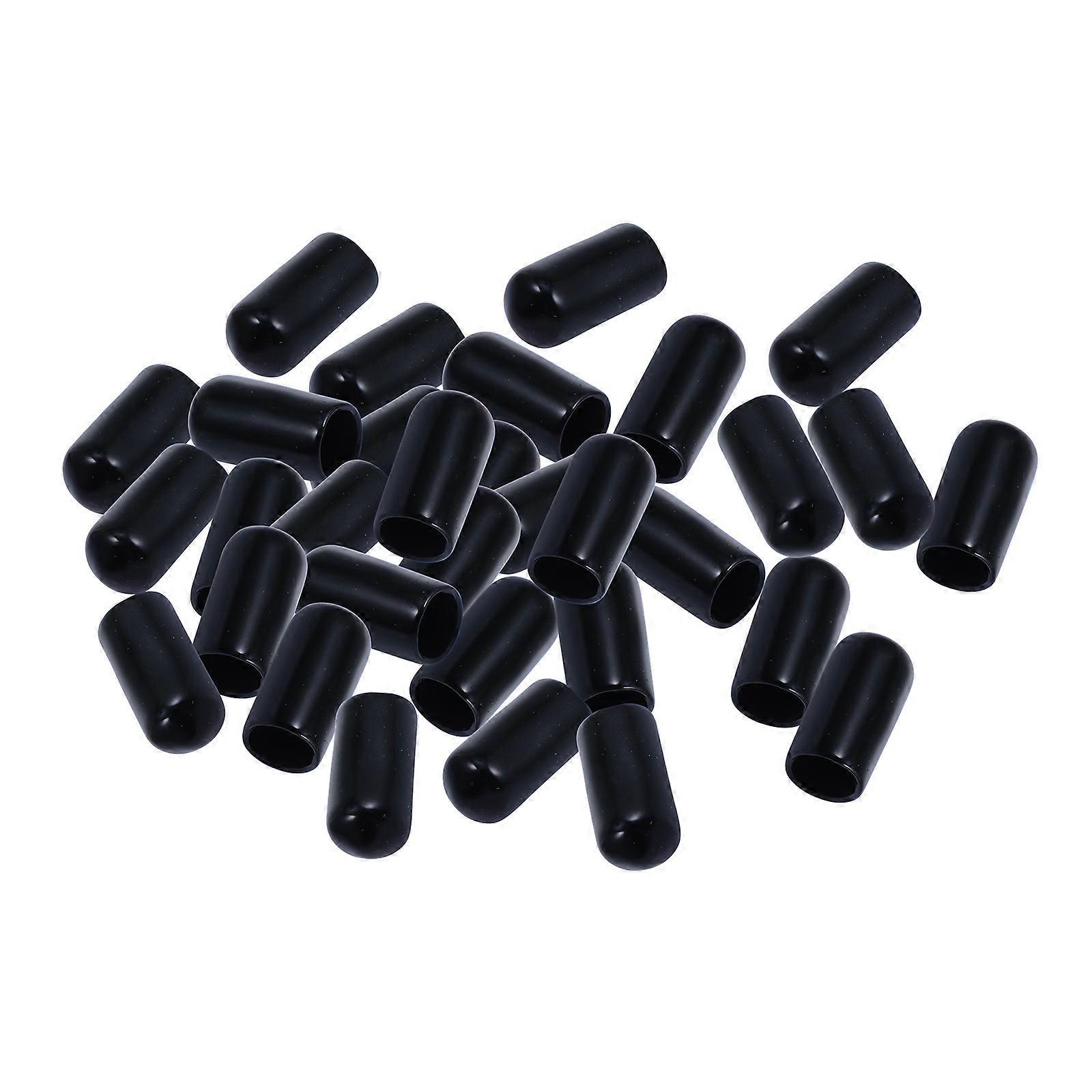 100 Stück Gummikappen Zum Ausgießen Und Staubschutz Für Spirituosenflaschen Und Olivenölflaschen-1.50x1.00x1.00cm-black