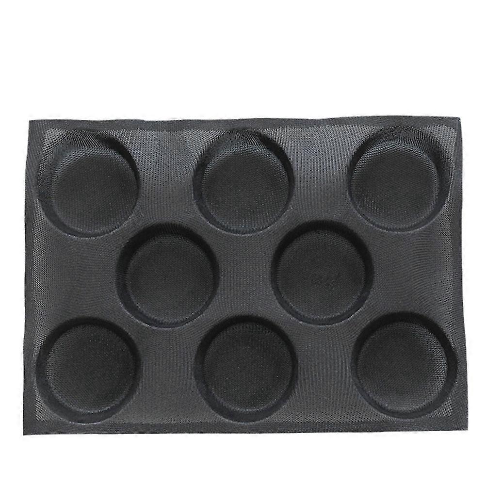1 Silikon-diy-form, Antihaftbeschichtet, Sicher, Brötchenform, Gesunde Brotform (schwarz)-30x20x2.2cm-black