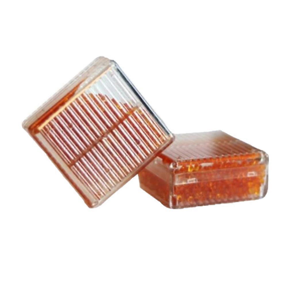2 Stück Entfeuchtungsboxen, Feuchtigkeitsabsorber, Geruchshemmende, Feuchtigkeitsbeständige Boxen Für Kleiderschränke (orange)-5.5x5.5x2.5cm-orange